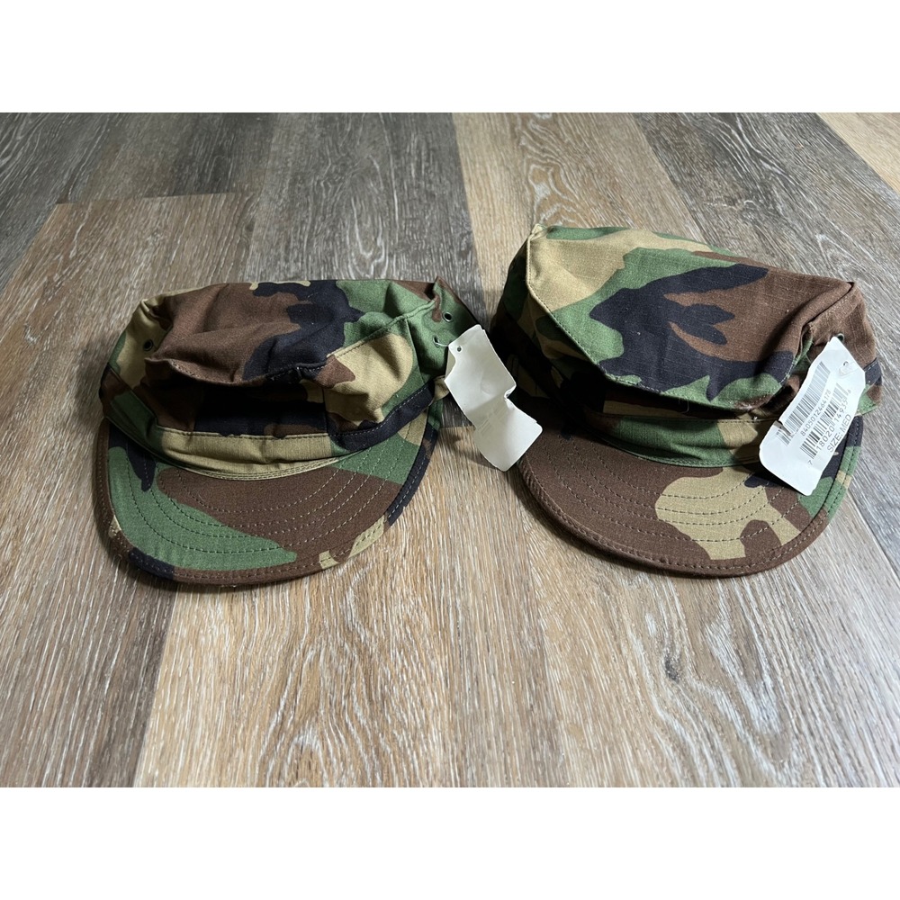 Sekri Industries Woodland Camo Utility Cap Mens Med‎ Camouflage